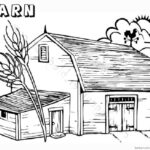 Barn Coloring Pages Sketch Work Free Printable Coloring Pages