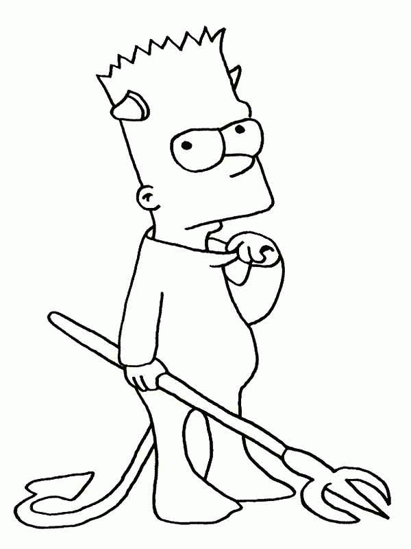 Bart Simpson Coloring Pages