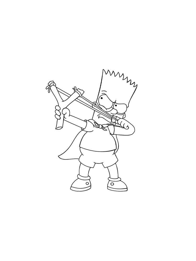Bart Simpson Coloring Pages