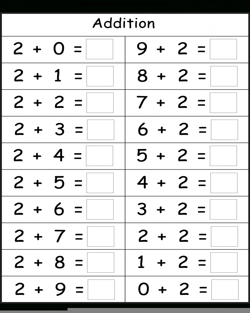Basic Addition Facts 8 Worksheets Free Printable Math Worksheets 