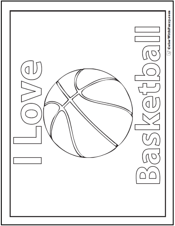 Color Pages Basketball