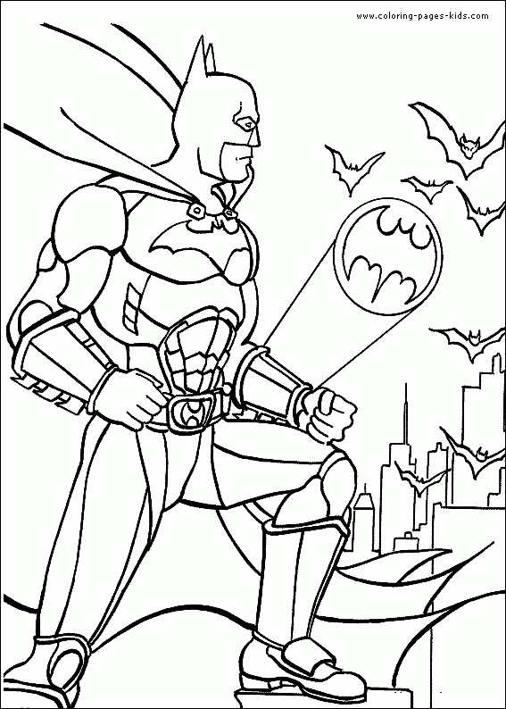 Batman Color Page Cartoon Color Pages Printable Cartoon Coloring 