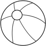 Beach Ball To Color Coloring Page Free Printable Coloring Pages For Kids