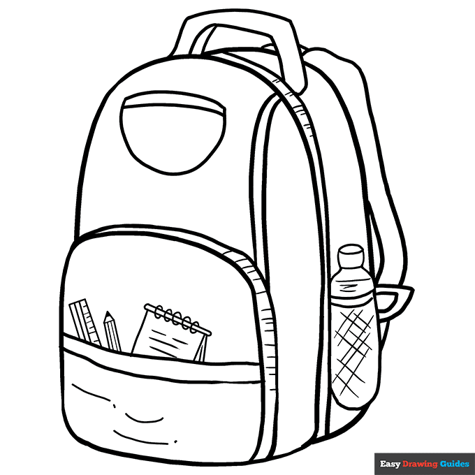 Beautiful Photo Of Backpack Coloring Page Shopkins 40 OFF