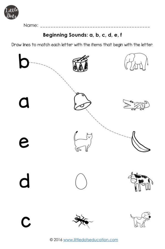 Beginning Sound Worksheets For Kids Fun Phonics Activities