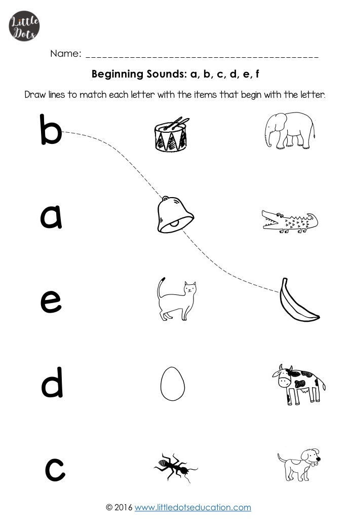 Beginning Sound Worksheets For Kids Fun Phonics Activities