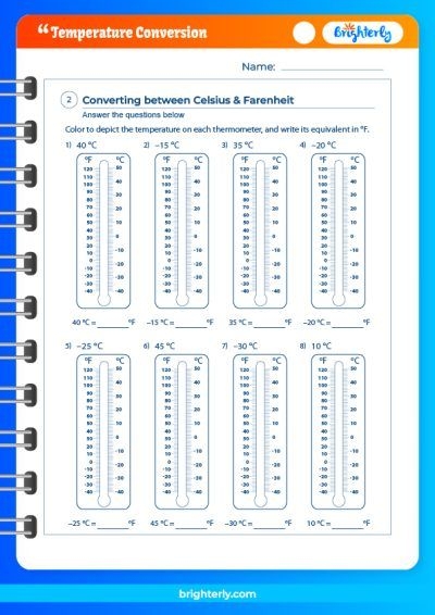 Benefits Of Using A Temperature Conversion Worksheets PDFs 
