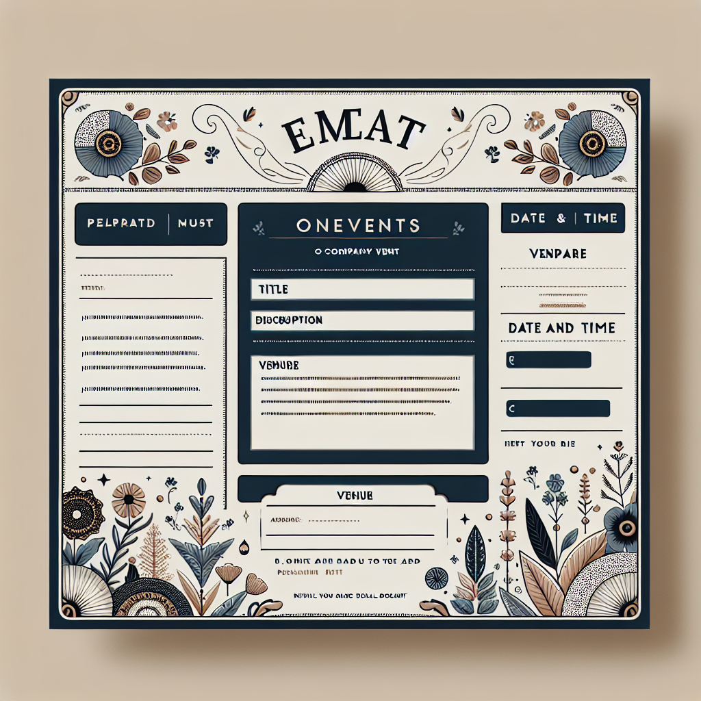 Best Company Event Invitation Email Template Vondy