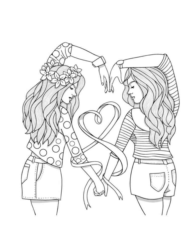 Best Friend Coloring Pages