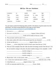 Bill Nye Cells Worksheet ESL Worksheet By Normapayne Worksheets Library