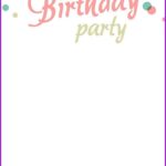 Birthday Background Editable Blank Birthday Invitation Templates