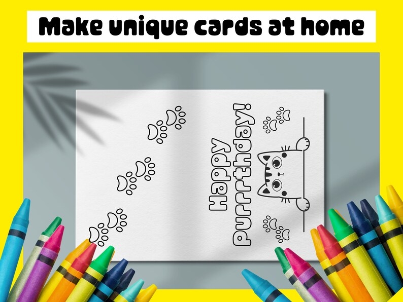 printable coloring page birthday card