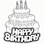 Birthday Coloring Pages Free Coloring Home
