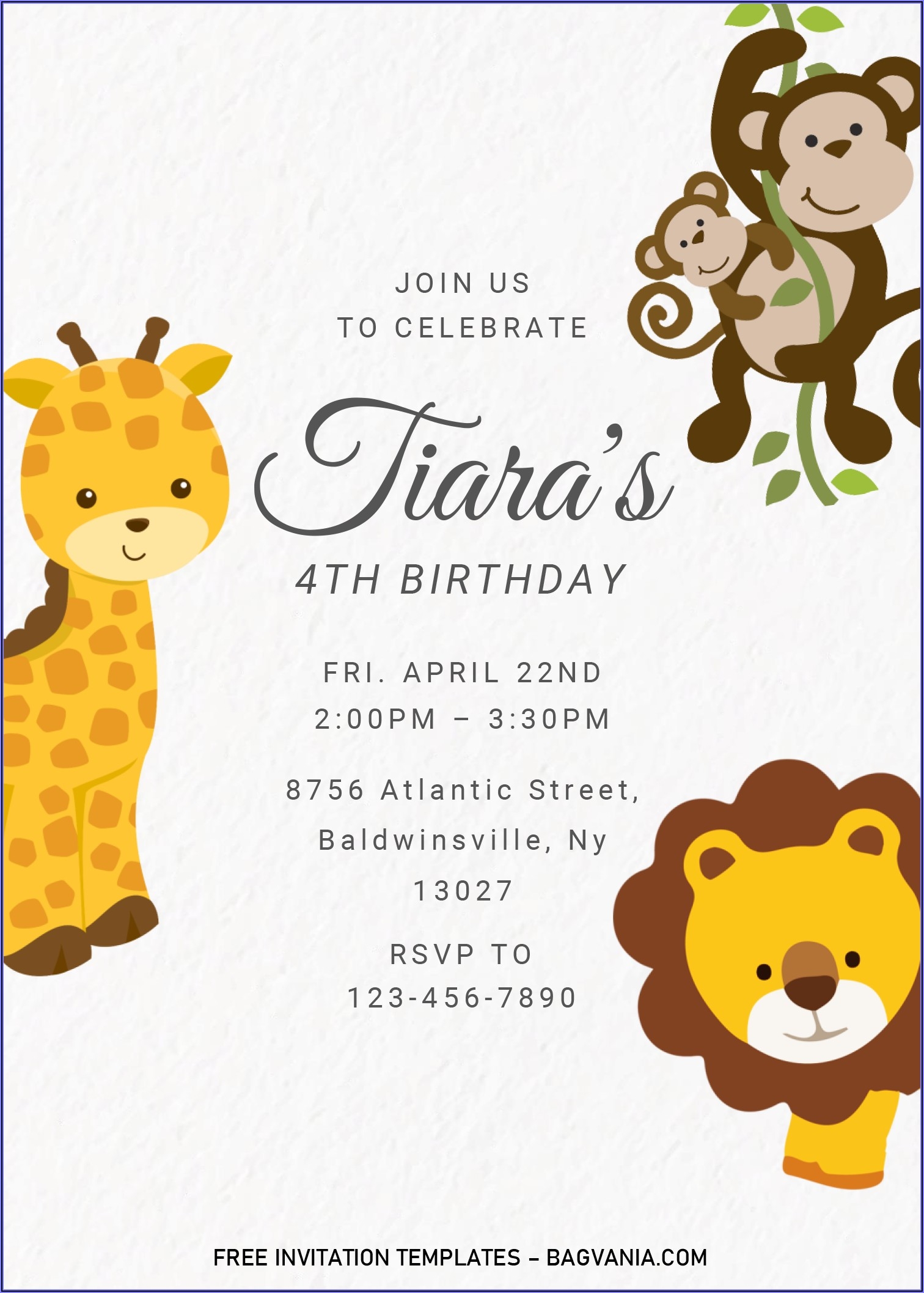 Birthday Party Invitations Templates Editable Free Invitations 