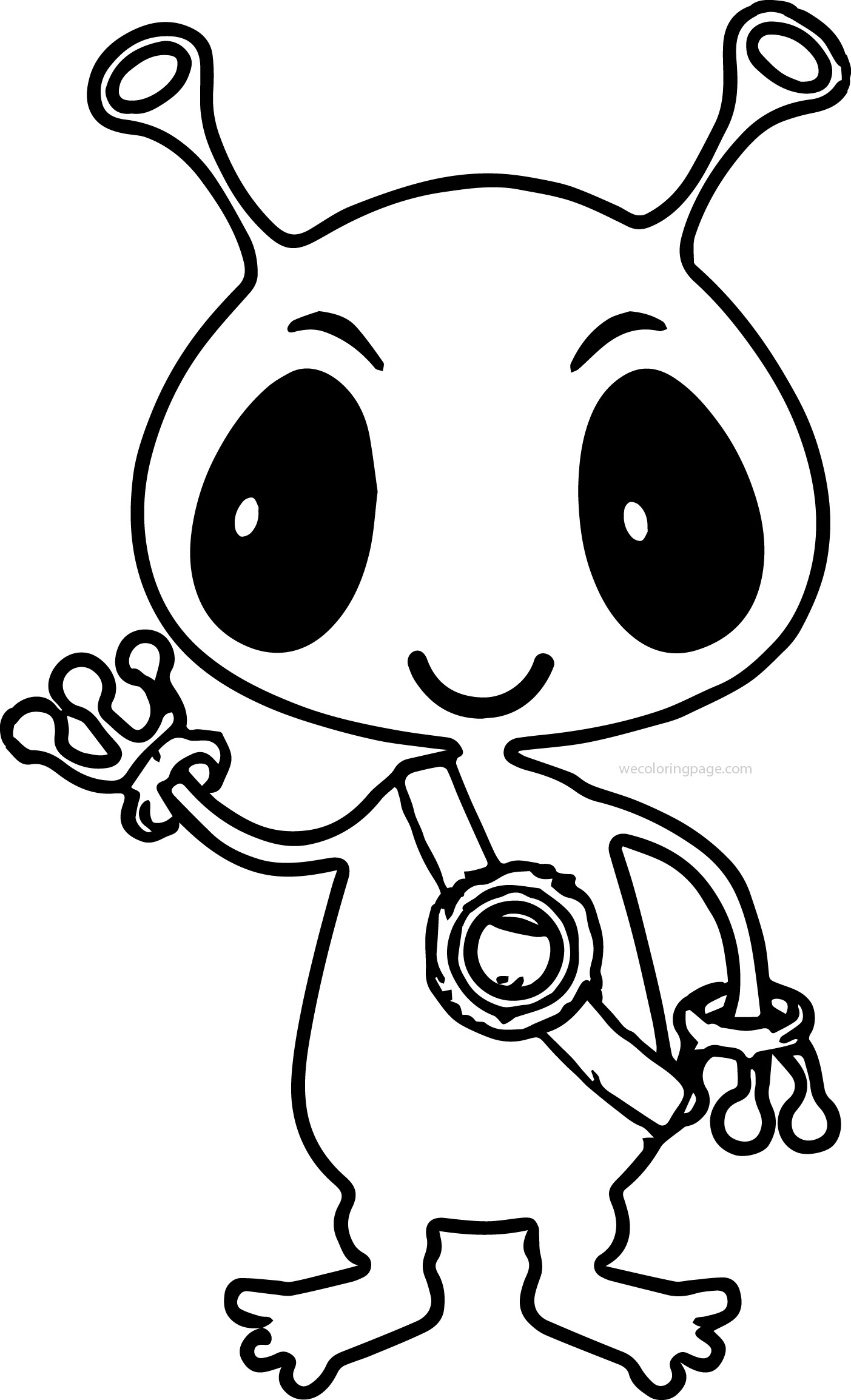 Alien Coloring Page