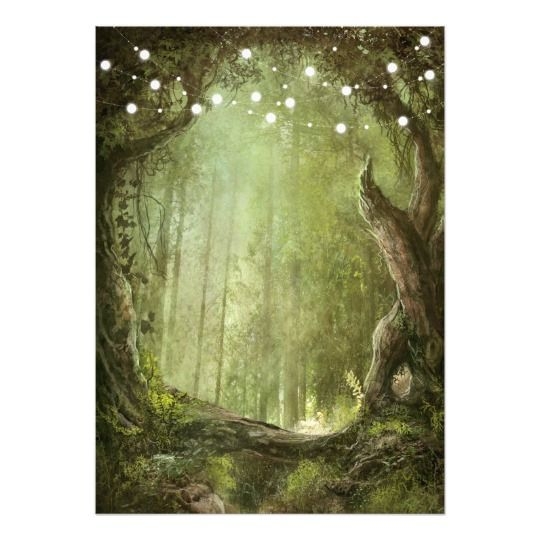 Blank Enchanted Forest Invitation Template Dev onallcylinders