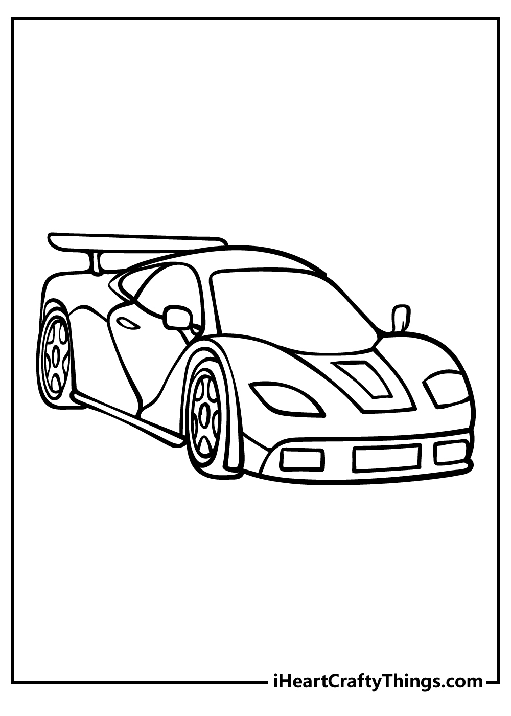 Blank Printable Race Car Coloring Pages Free Printable Templates