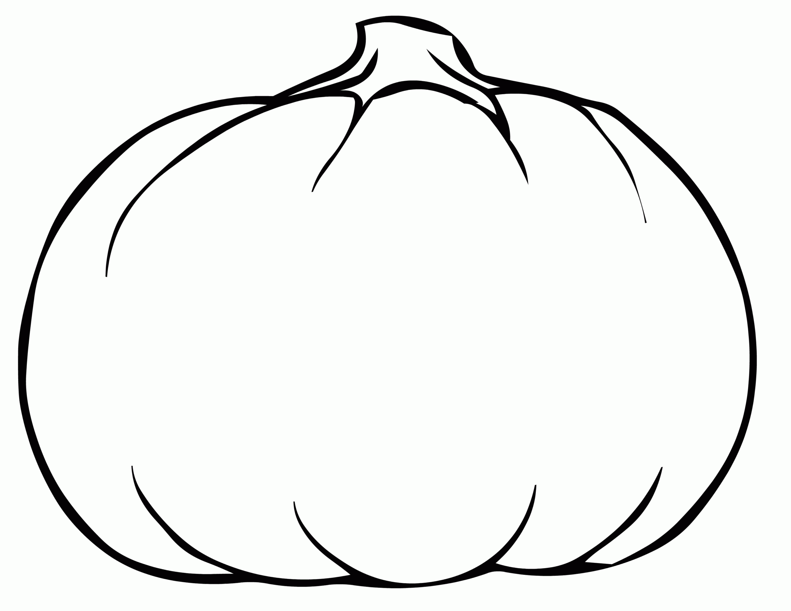 Blank Pumpkin Printable Coloring Pages Coloring Pages