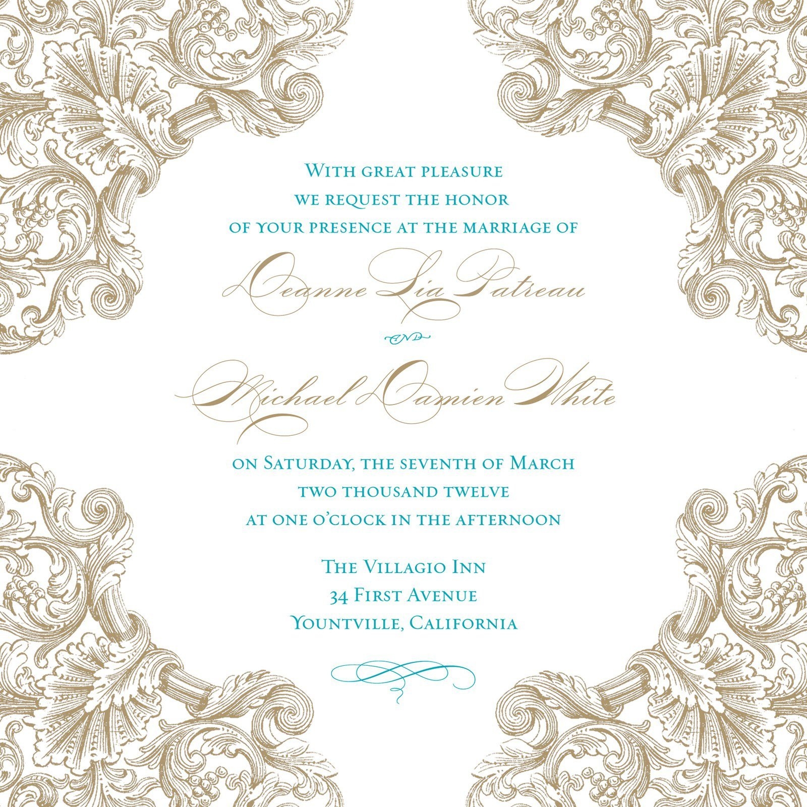 Blank Wedding Invitation Templates Free