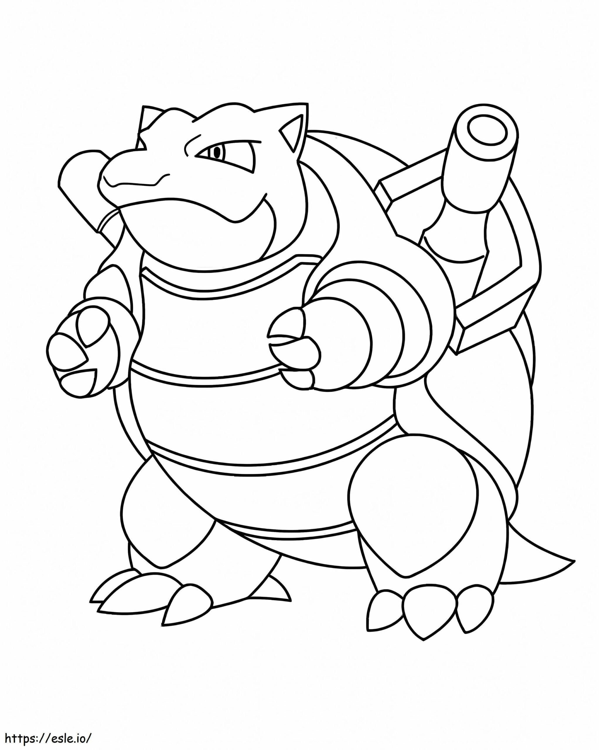 Blastoise Coloring Page