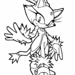 Blaze Sonic Coloring Page Free Printable Coloring Pages