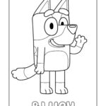 Bluey Bingo Coloring Pages For Kids