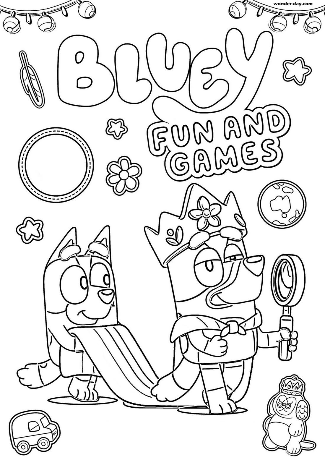 Free Printable Bluey Coloring Pages