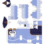 Bluey Papercraft Stripe Papertoys By Bornauf Paper Crafts