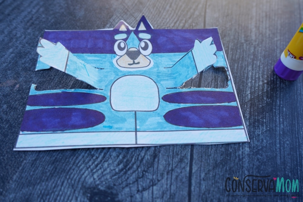 printable bluey paper craft