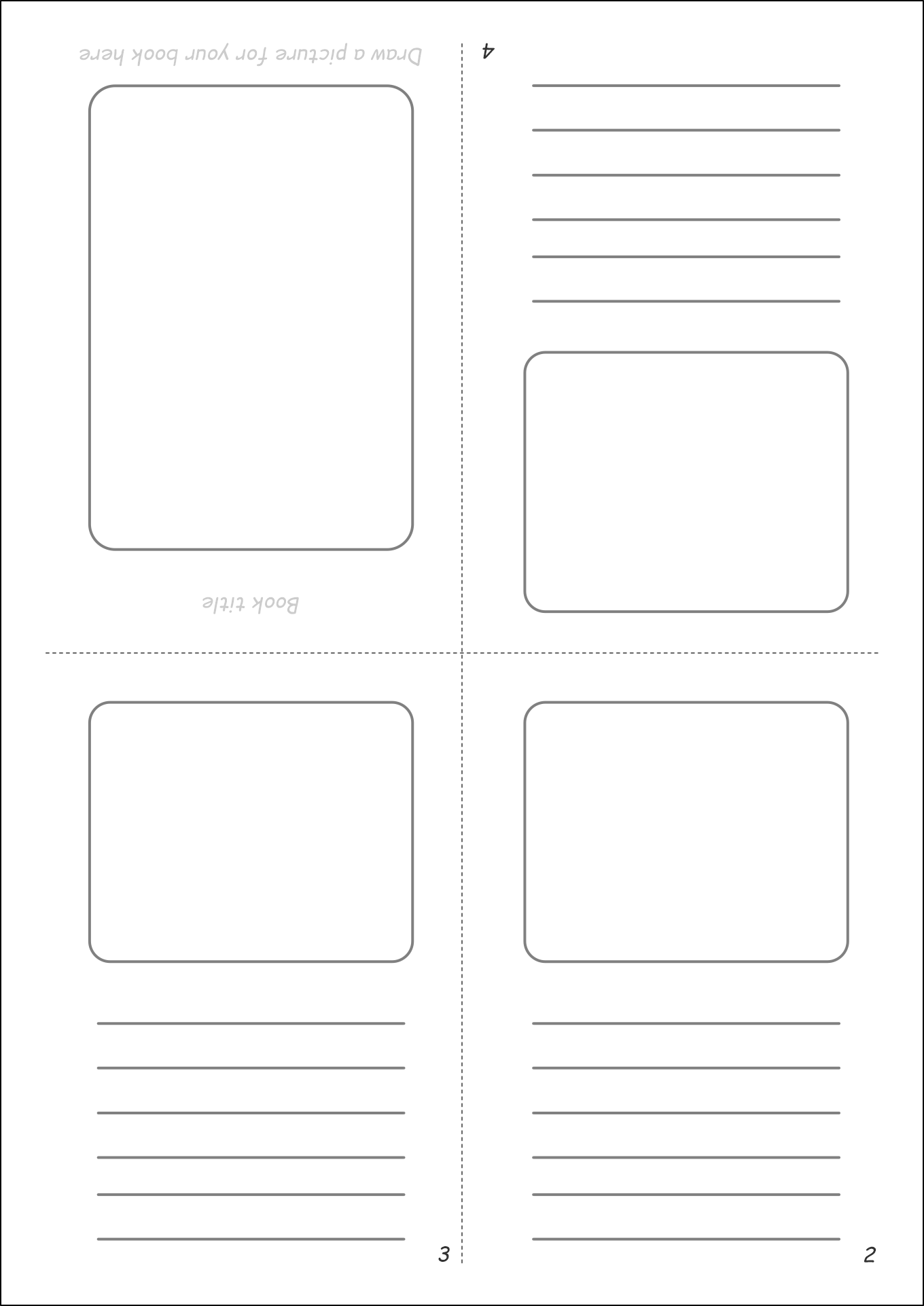 Book Folding Template 10 Free PDF Printables Printablee