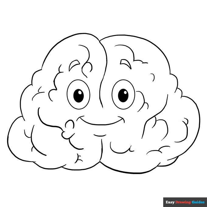 Brain Coloring Page