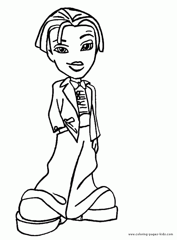 Bratz Color Page Cartoon Color Pages Printable Cartoon Coloring 