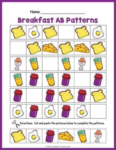 ab pattern worksheet