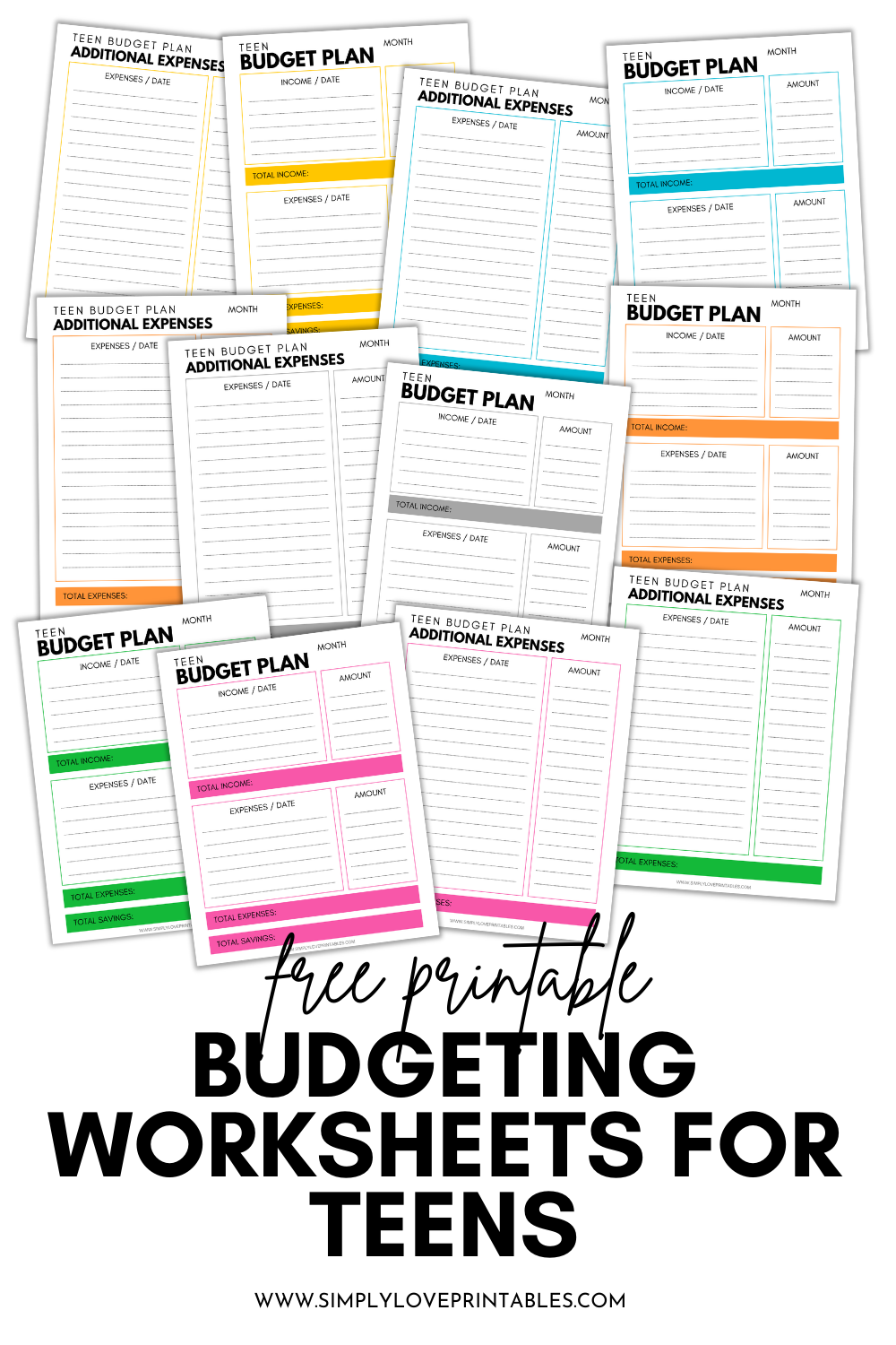 Budgeting Worksheets For Teens Simply Love Printables Worksheets 