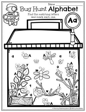 Bug Worksheets For Preschool Planning Playtime