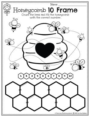 preschool bug worksheets