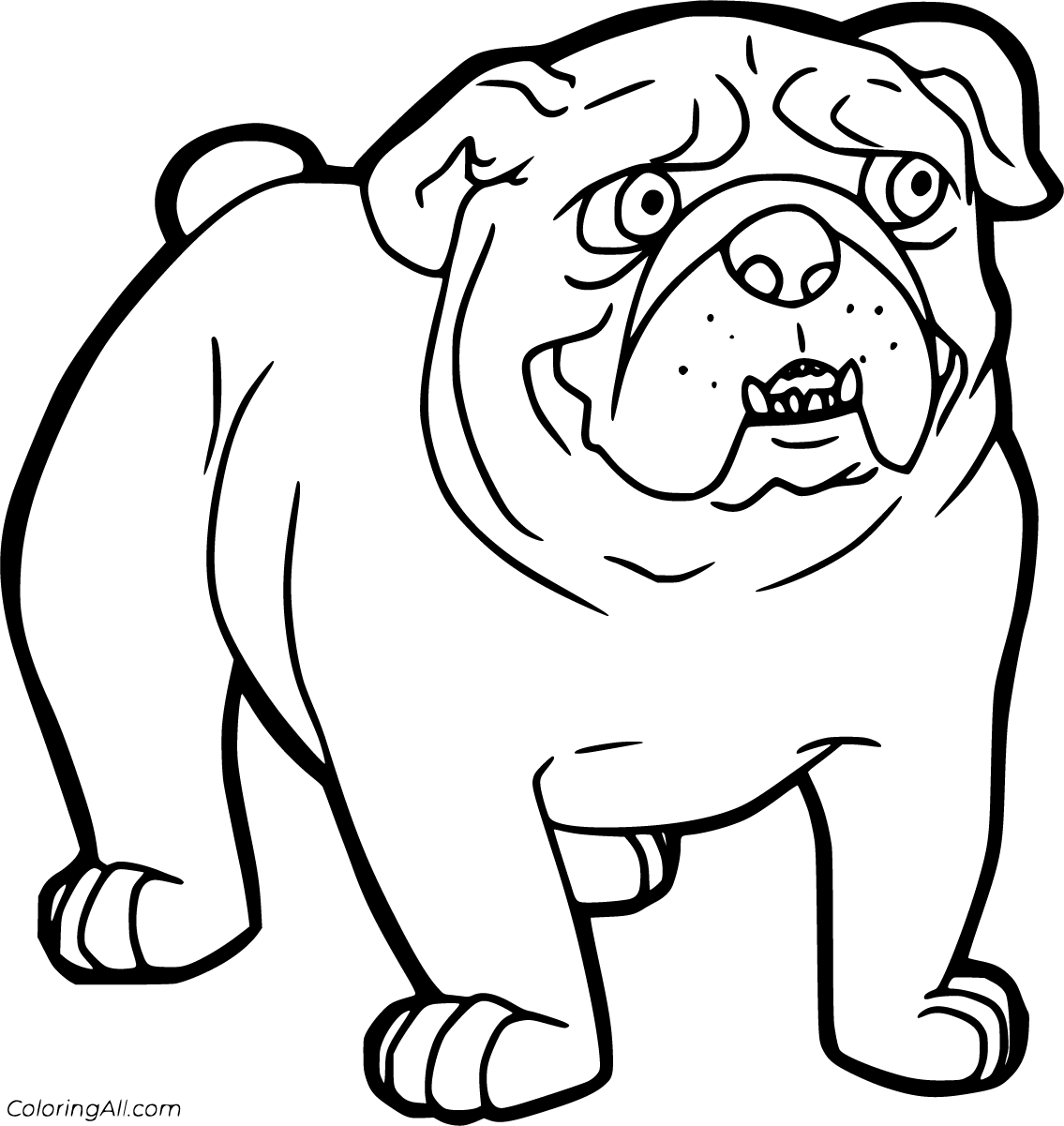 Bulldog Coloring Pages 16 Free Printables ColoringAll