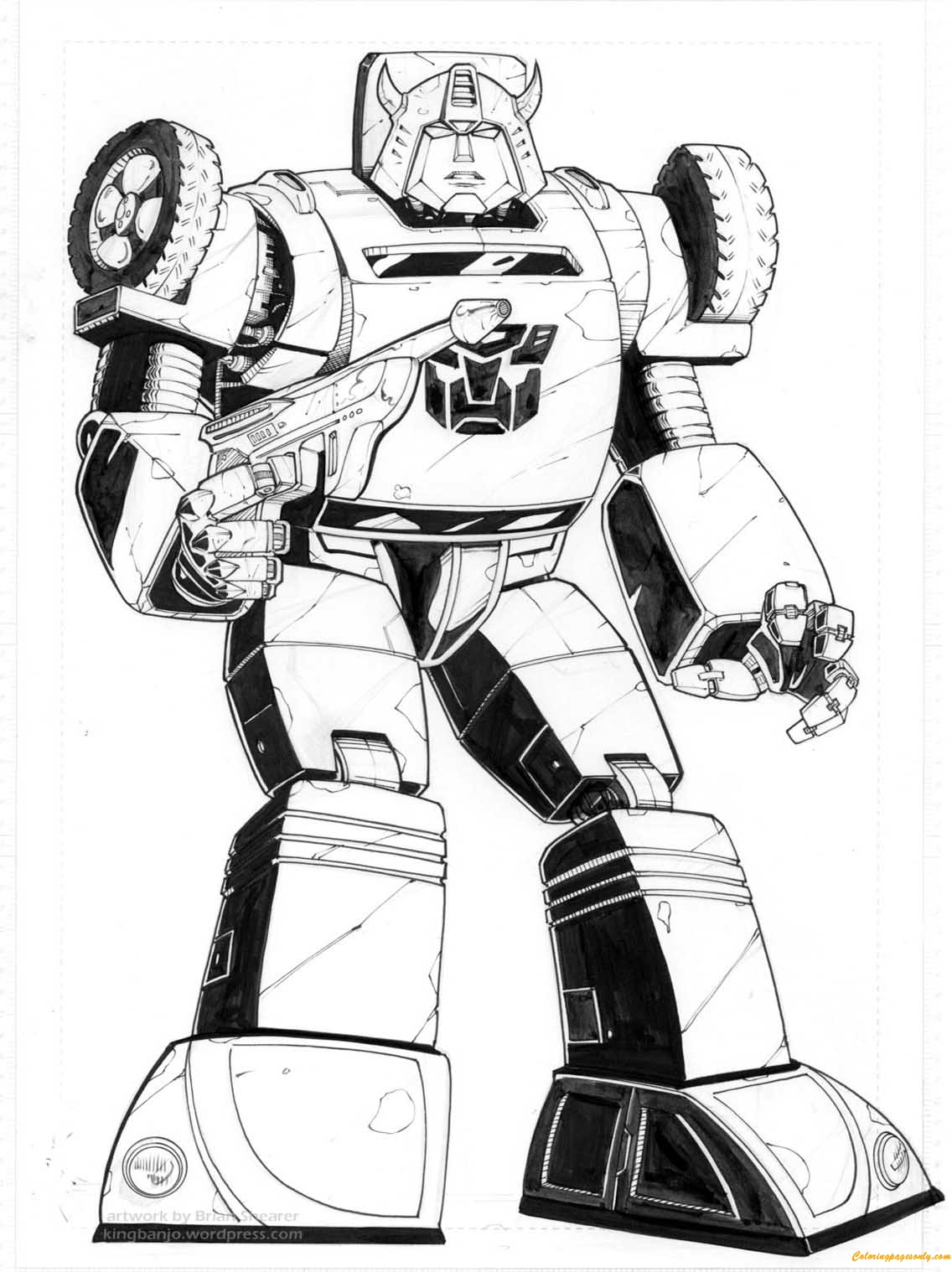 Bumblebee Transformers Coloring Page Free Coloring Pages Online