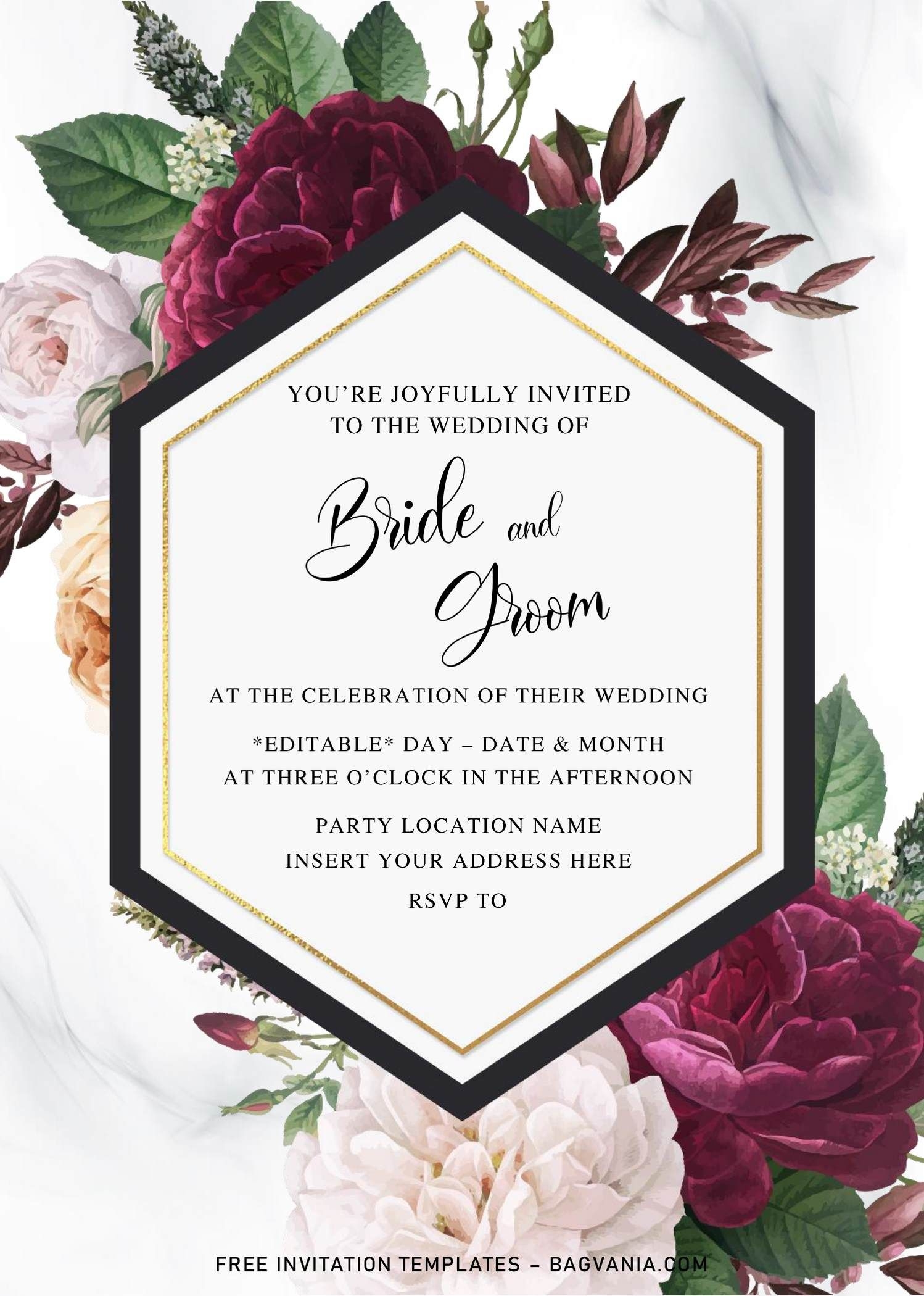 elegant wedding invitations templates