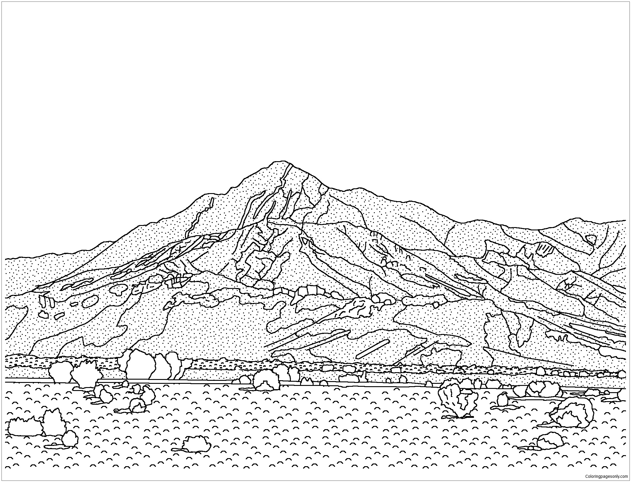 California Desert Coloring Page Free Printable Coloring Pages