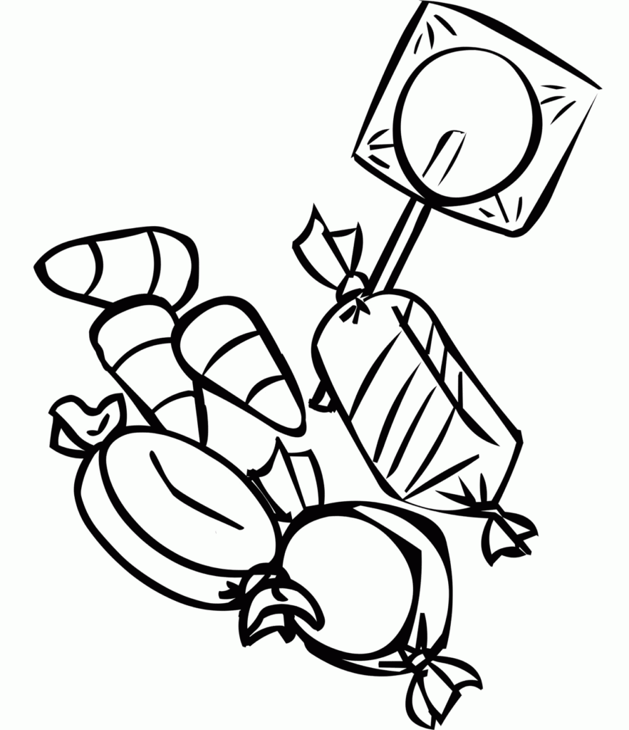 Candy Corn Coloring Page Coloring Home