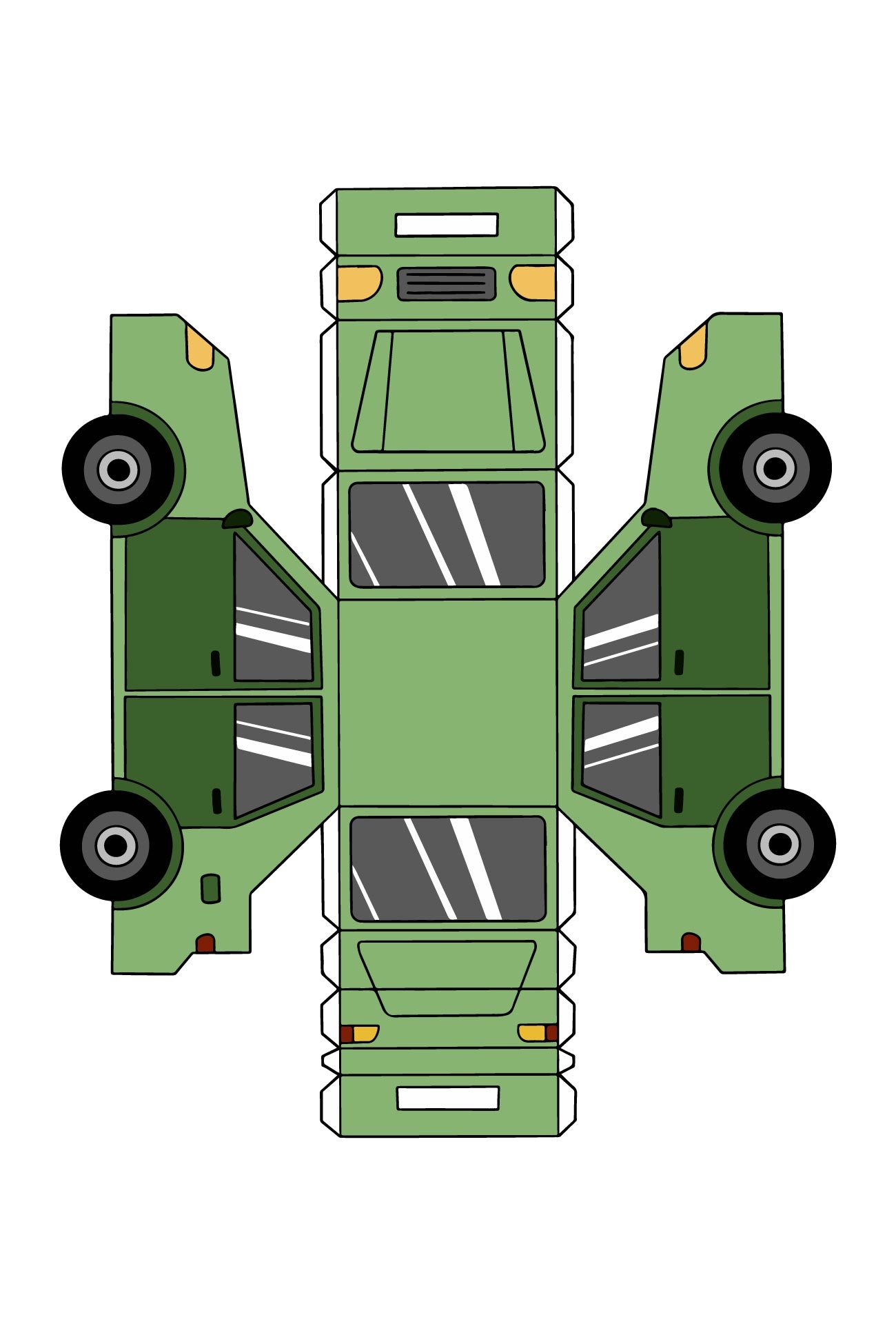 Car Papercraft Printable Templates