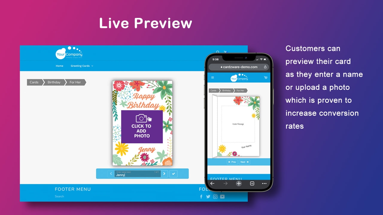Cardzware Greeting Cards Print On Demand Greeting Card App For 