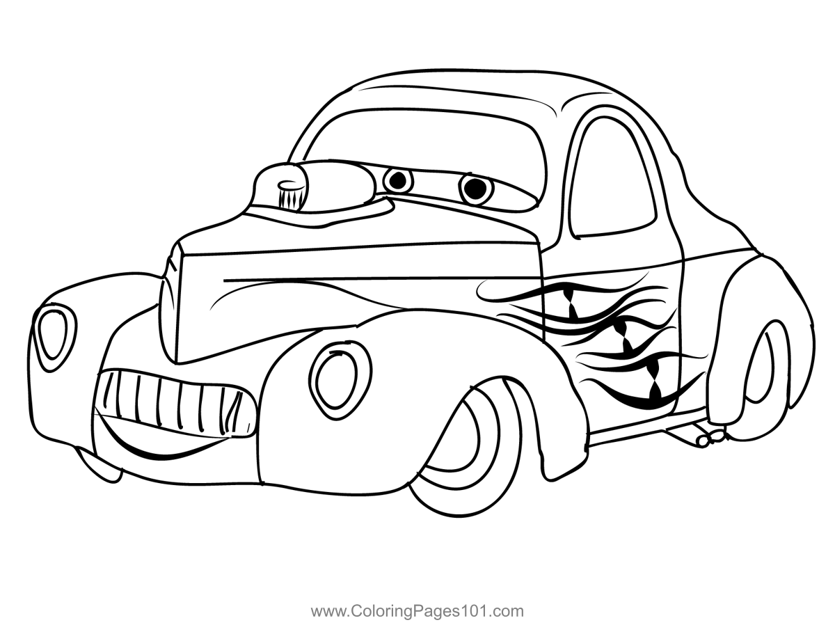 Disney Cars Movie Coloring Pages