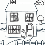 Cartoon House Coloring Pages Coloring Home