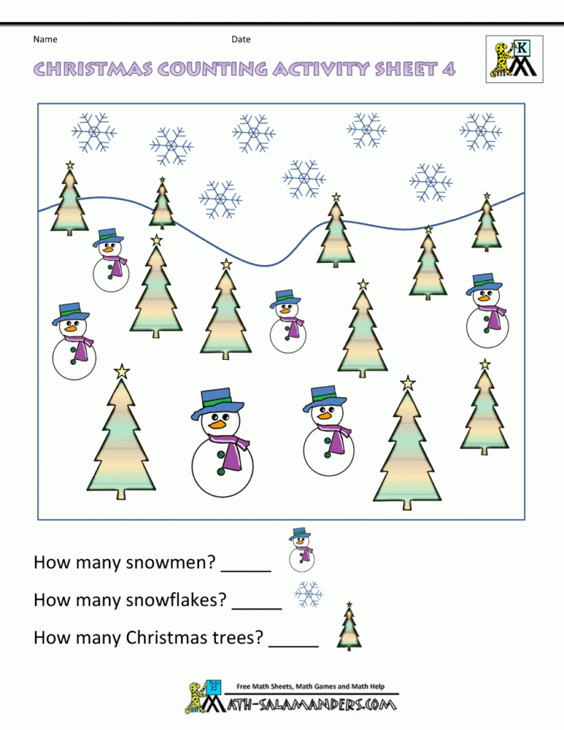 Casual Xmas Maths Worksheets Fun Patterned Sheets