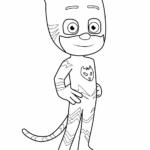 Catboy PJ Masks Coloring Page For Kids Free PJ Masks Printable