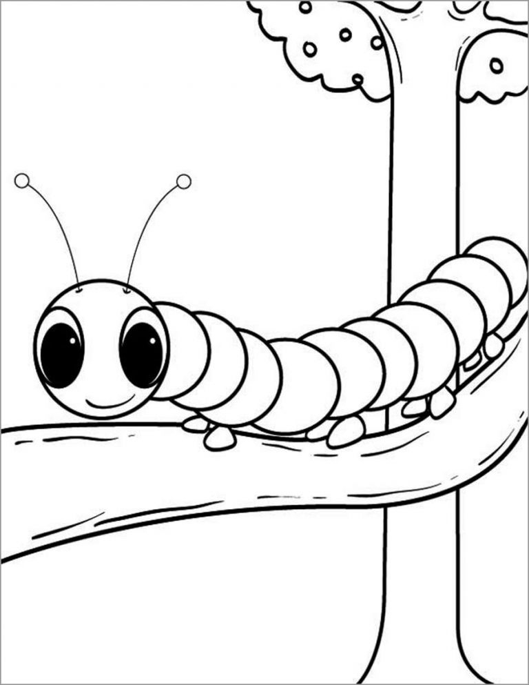 Caterpillar Coloring Pages ColoringBay