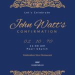 Catholic Confirmation Invitation Template In PSD Illustrator PDF