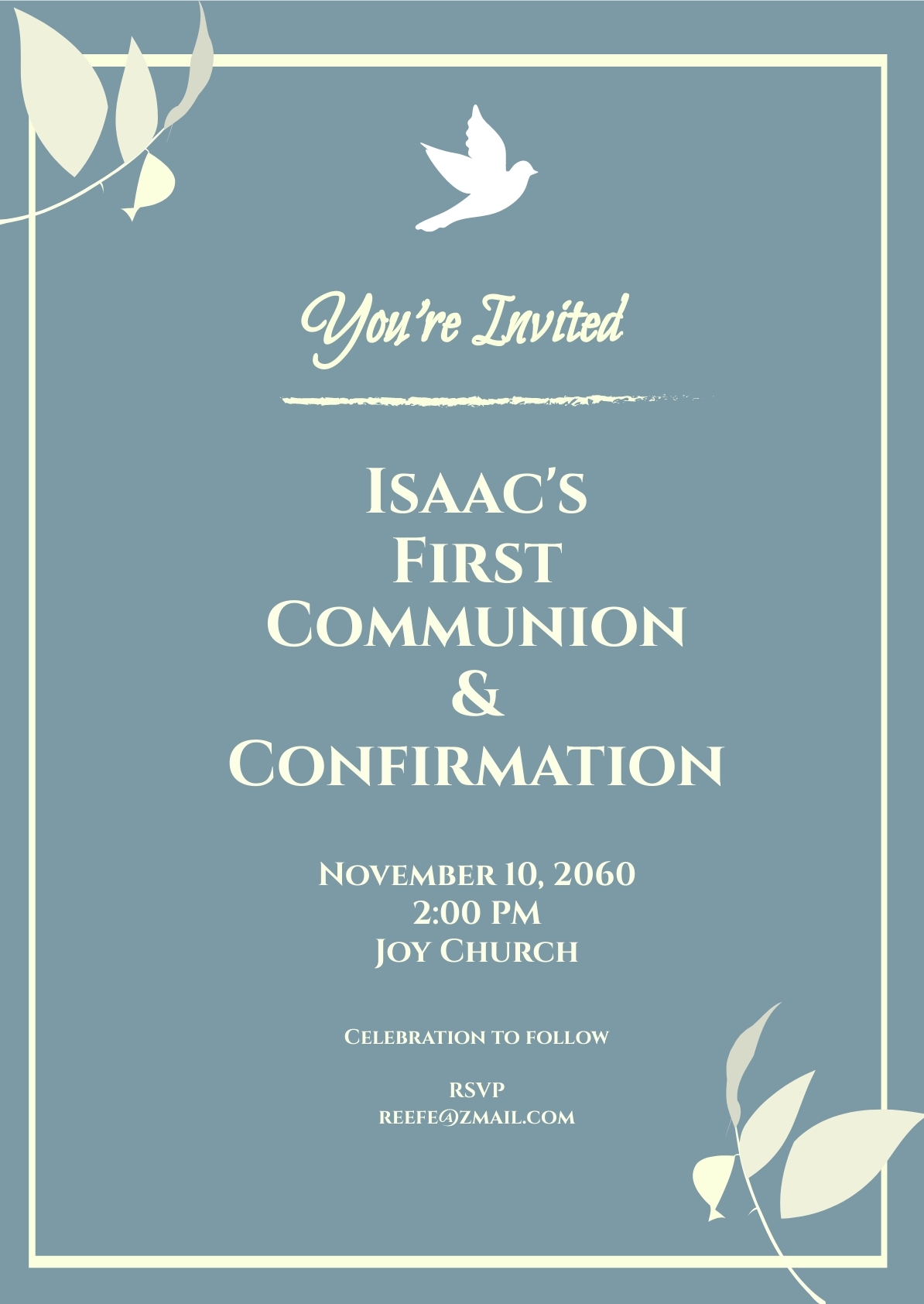 Catholic Confirmation Invitation Template In PSD Illustrator PDF 